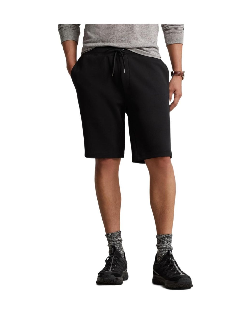 Polo Ralph Lauren Black Tech Shorts for men