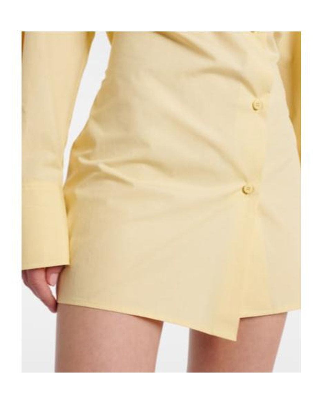 The Attico Natural Cotton Shirt Dress