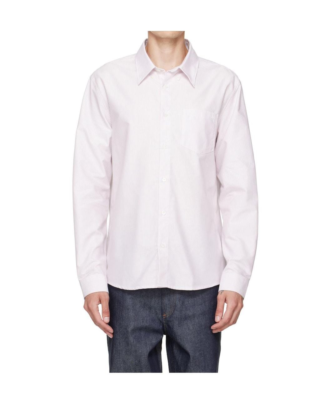 A.P.C. White New Greg Shirt for men