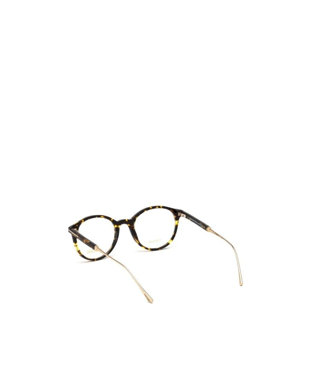 Tom Ford White Logo Plano Glasses