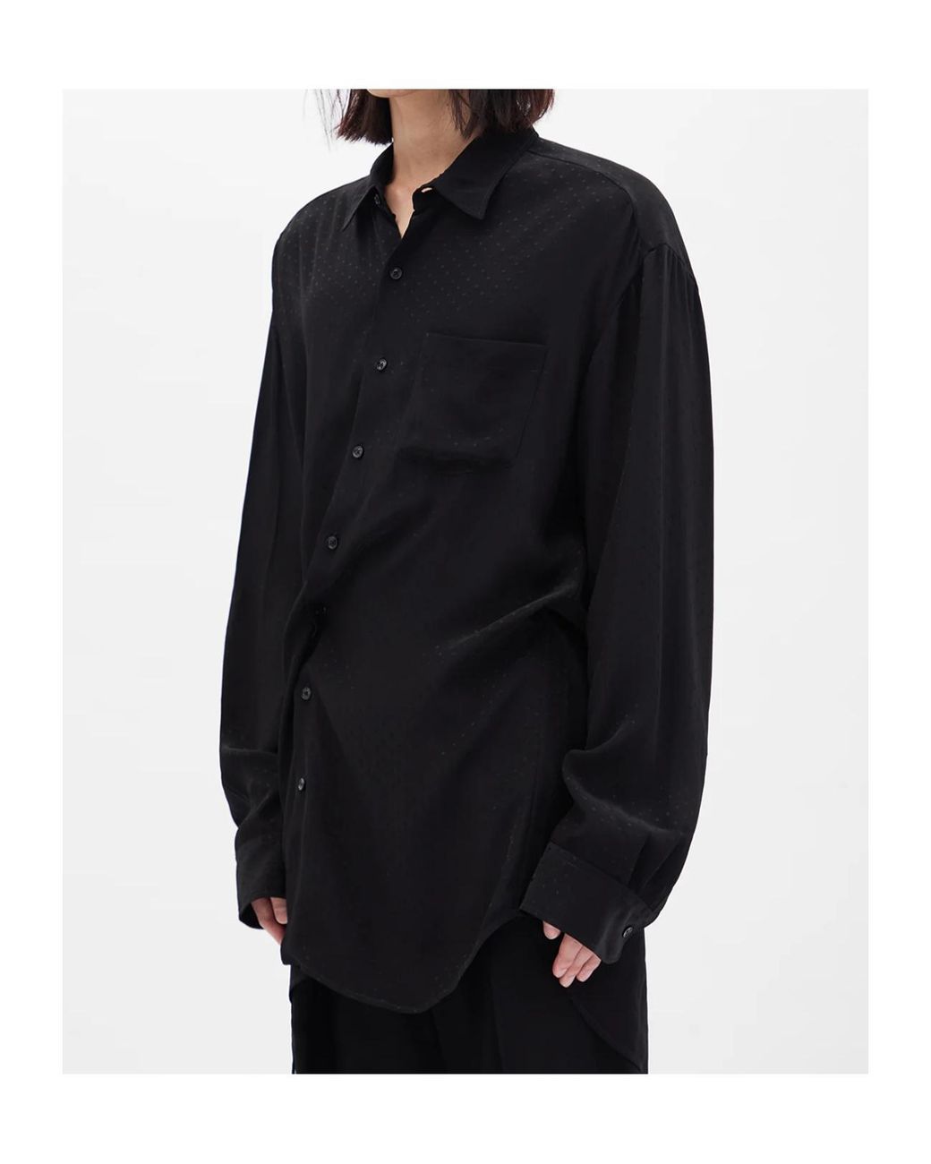 Ann Demeulemeester Black Mark High Comfort Shirt for men