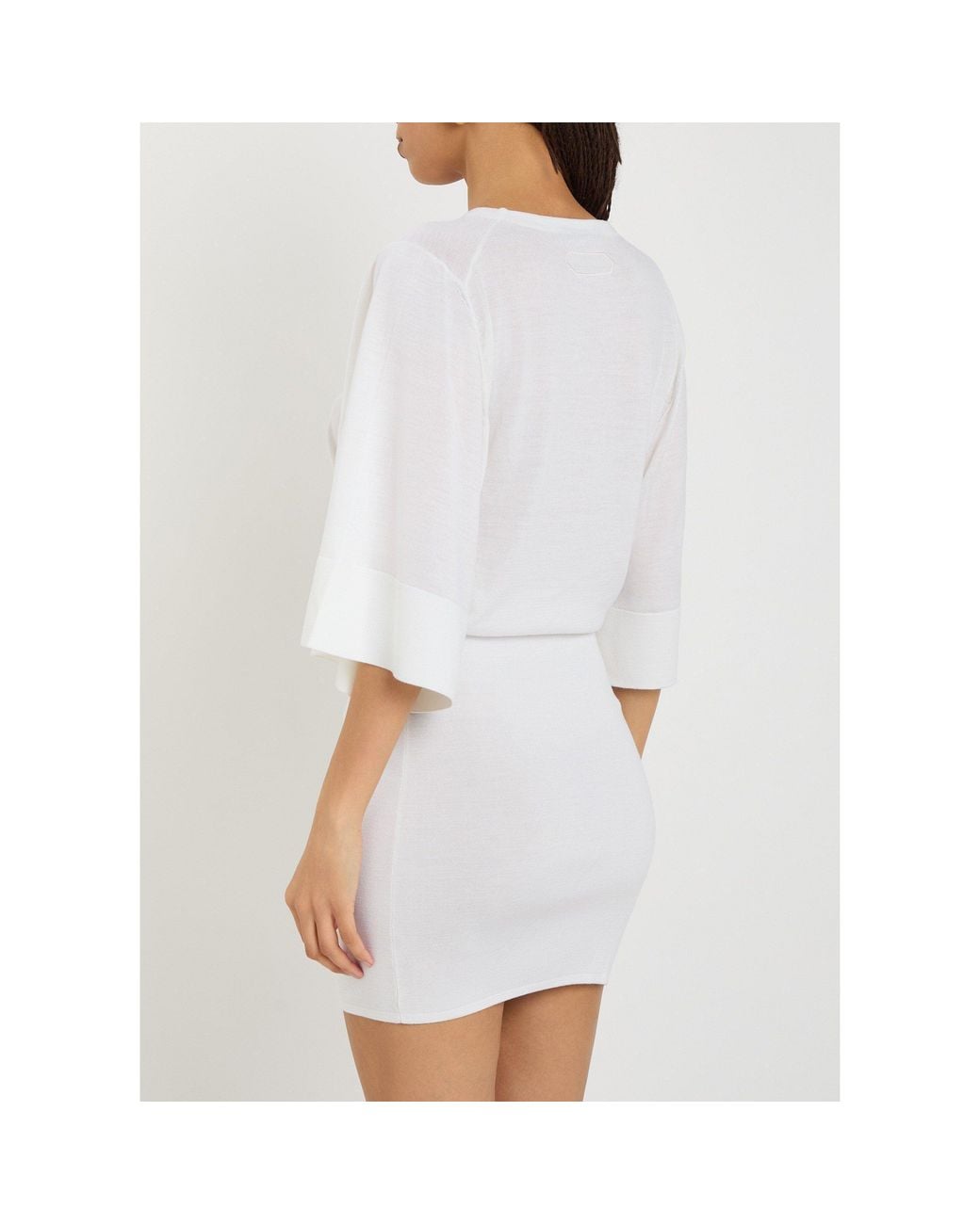Jacquemus White Silk Dress