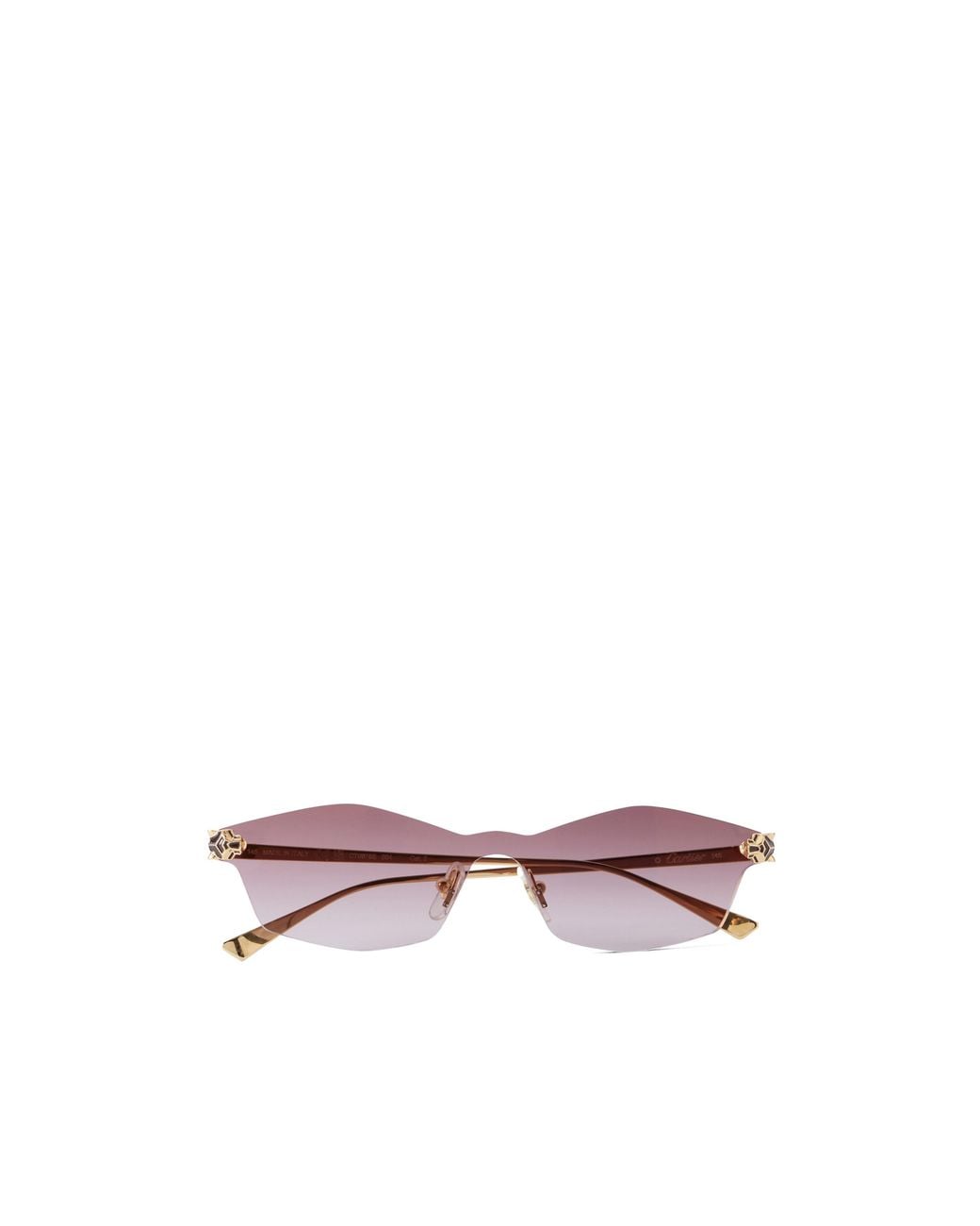 Cartier Multicolor Shield Frame Sunglasses