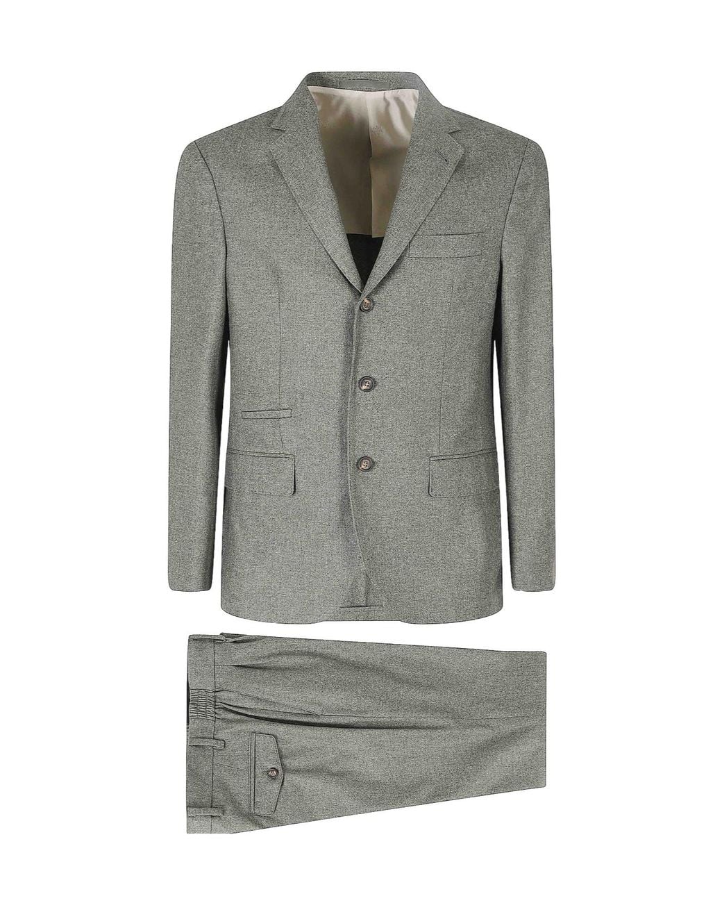 Eleventy Gray Single-Breasted Suit for men