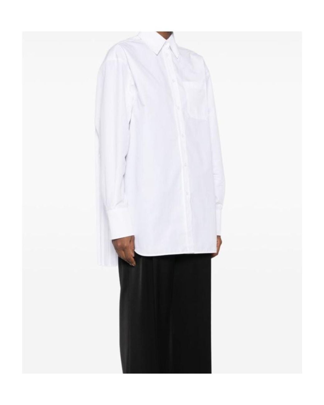 Sportmax White Nespola Long-Sleeved Shirt