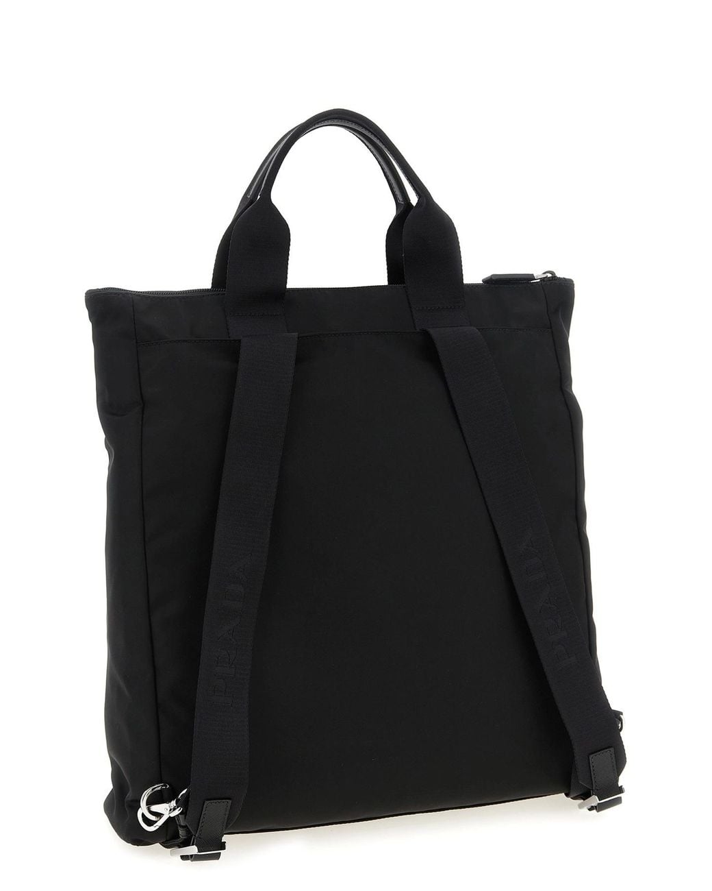 Prada Black Logo Tote Bag for men