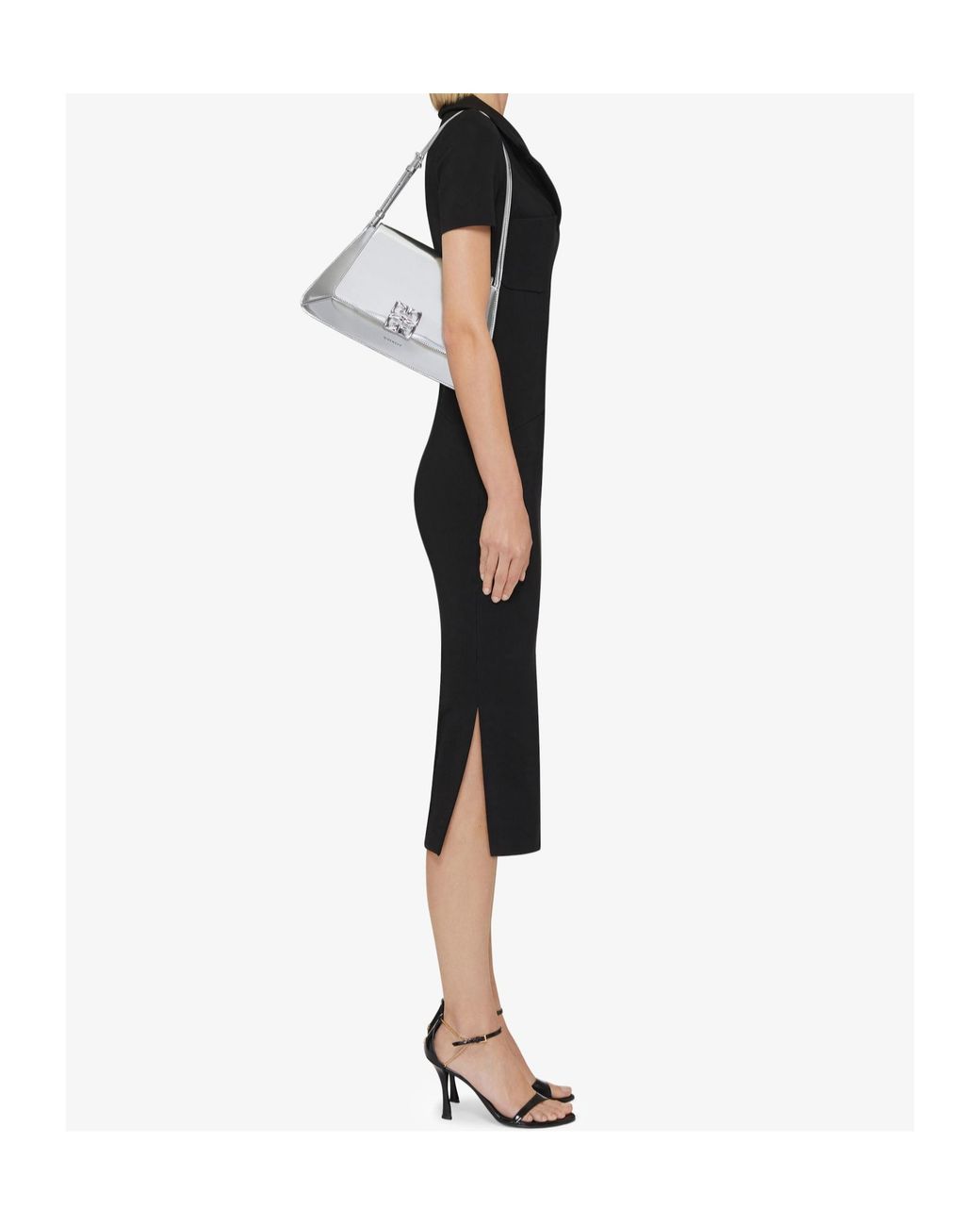 Givenchy White 4G Liquid Shoulder Bag