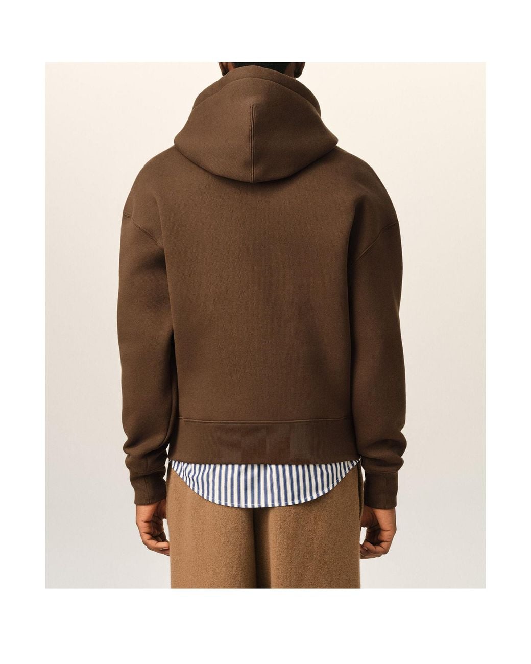 AMI Brown Long-Sleeve Sweatshirt for men