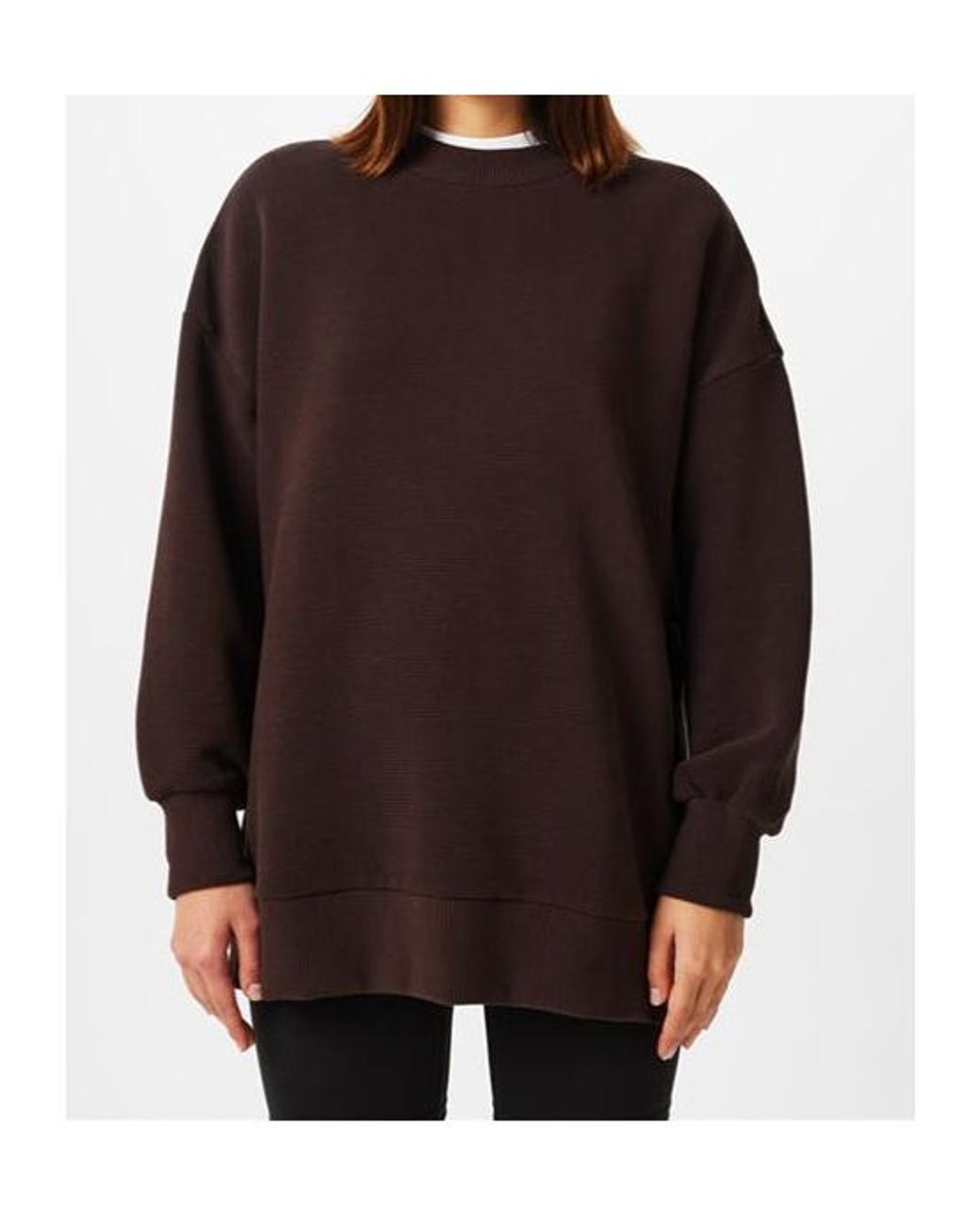 Varley Brown Mae Boyfriend Sweatshirt