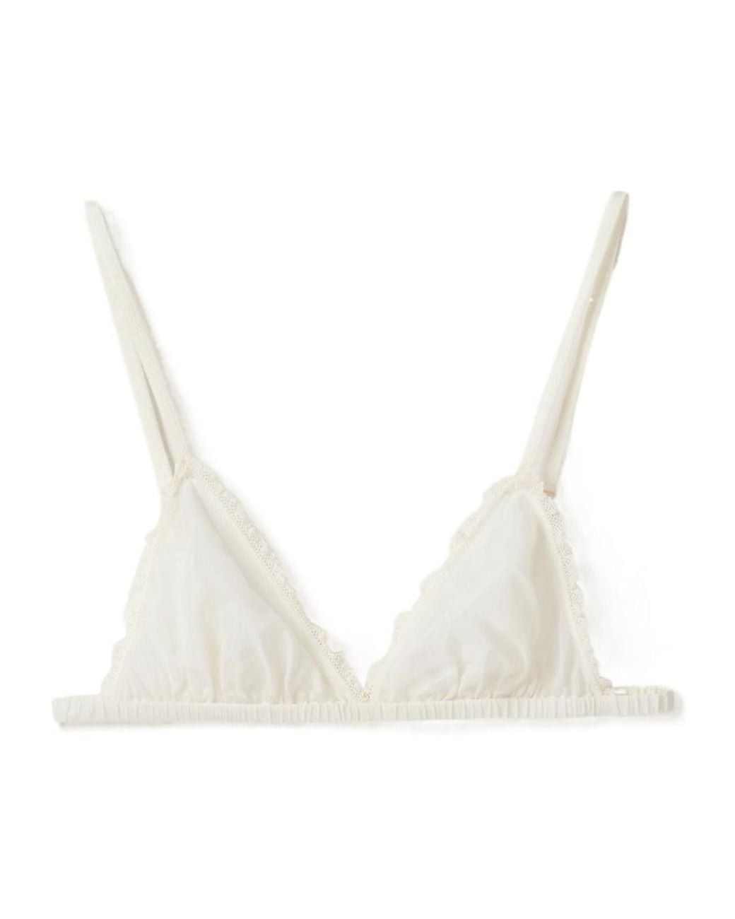 Miu Miu White Muslin Bra