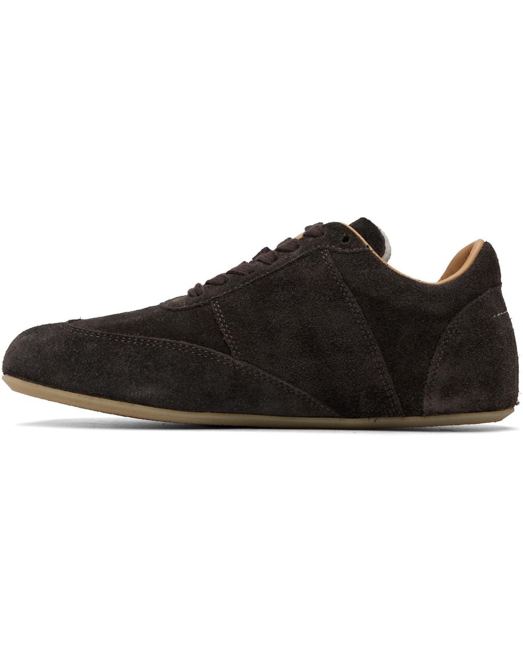 MM6 by Maison Margiela Brown Lace-Up Sneakers