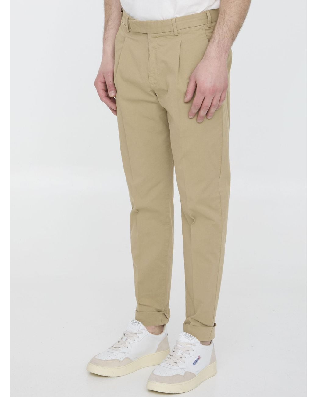 Pt Pantaloni Natural Pt Torino Straight-Leg Pants for men