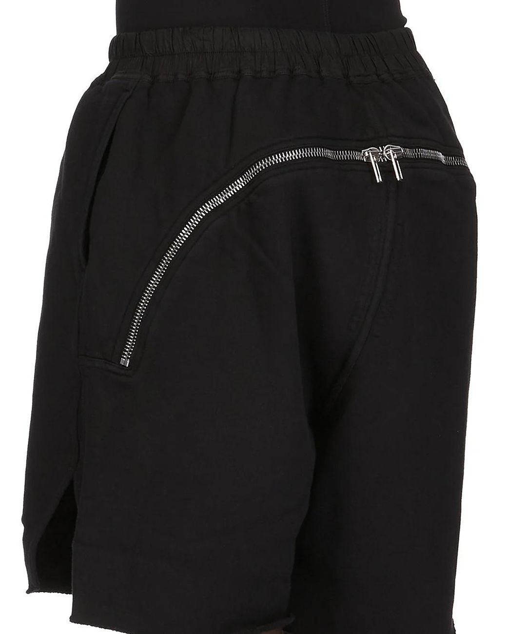 Rick Owens Black Drawstring-Fastening Track Shorts for men