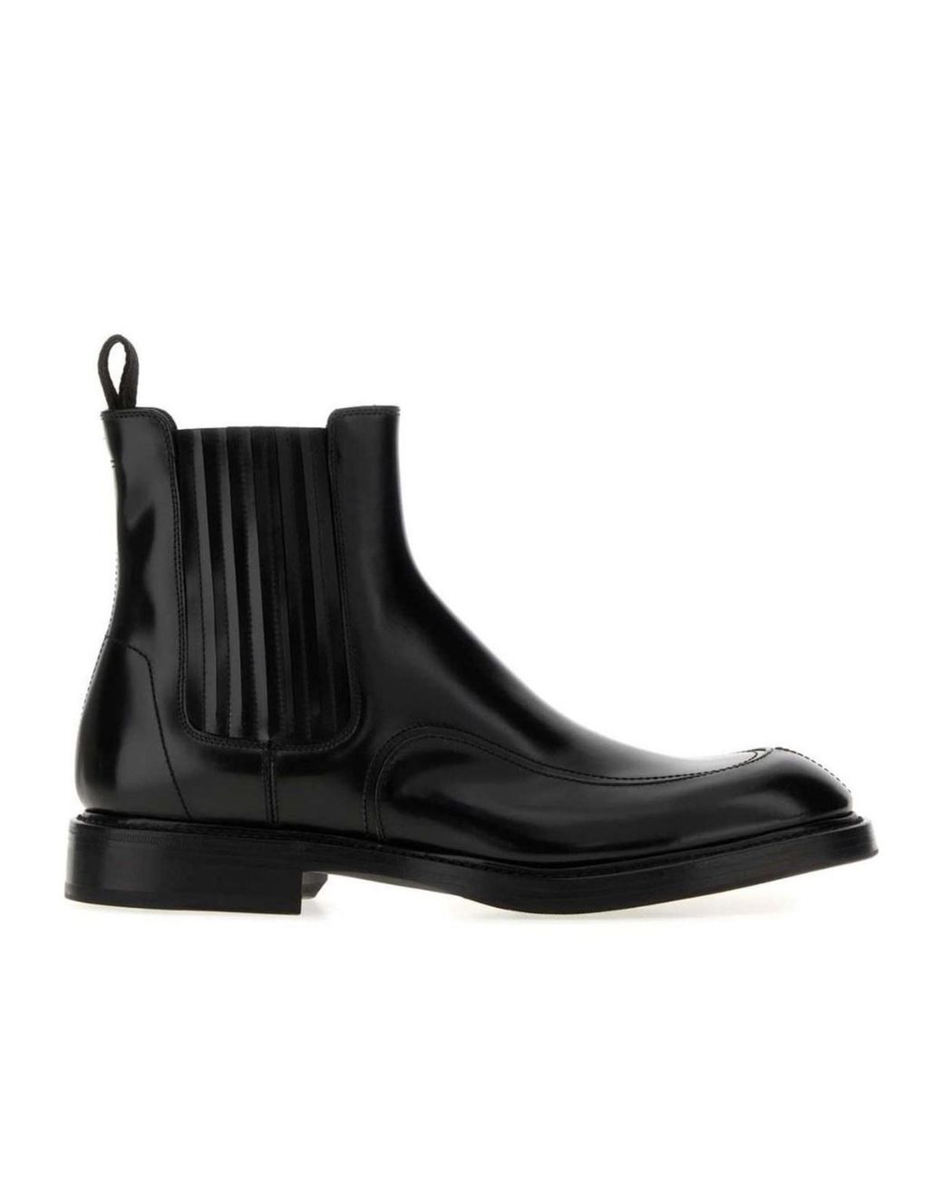 Dolce & Gabbana Black Vit Brush Ankle Boots for men