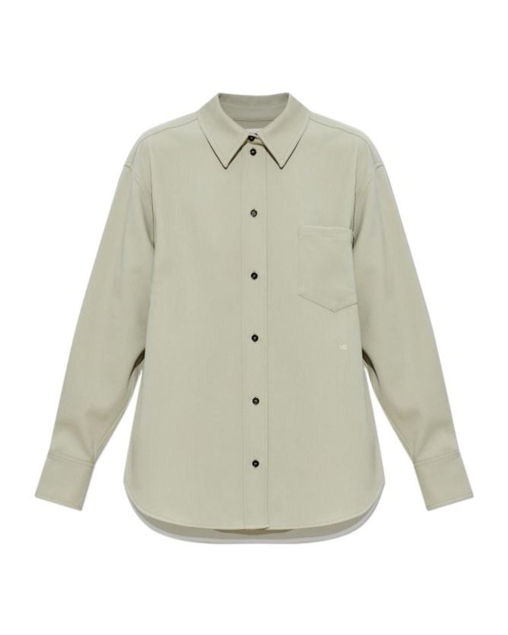 Victoria Beckham White Relaxed Pocket Shirt