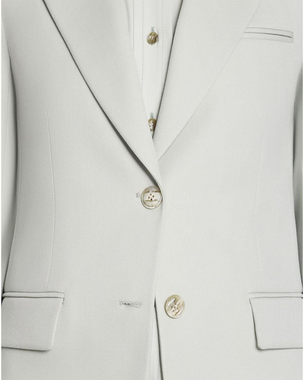 Lanvin Gray Single-Breasted Long-Sleeved Blazer
