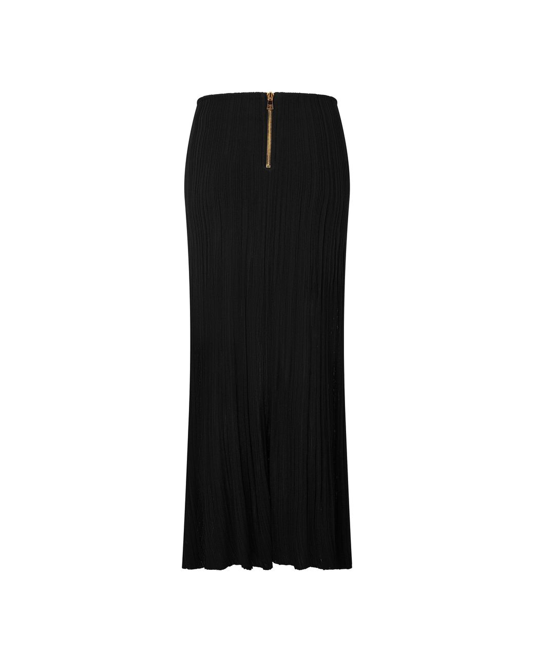 Balmain Black Long Maxi Skirt