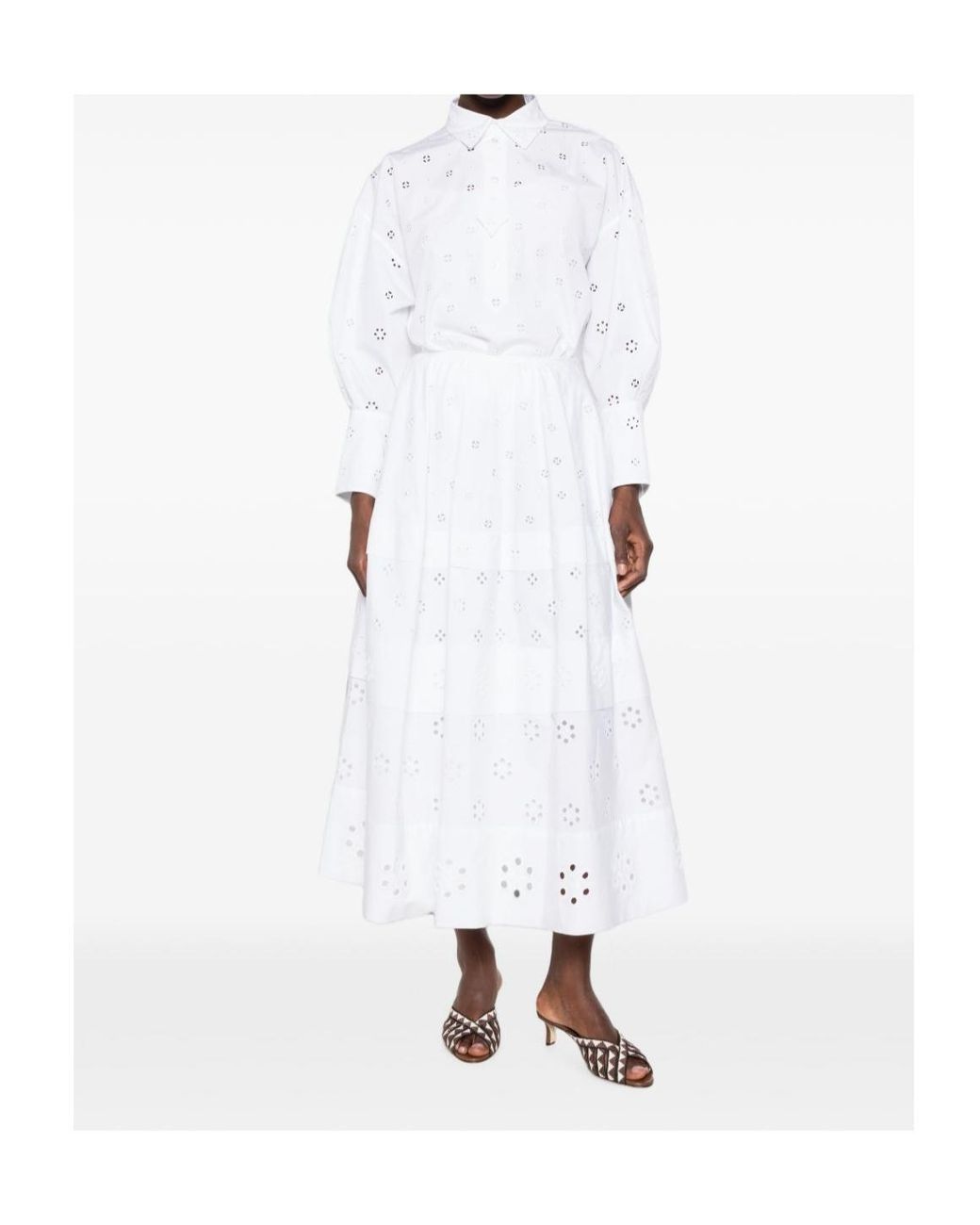 Céline White Skirt