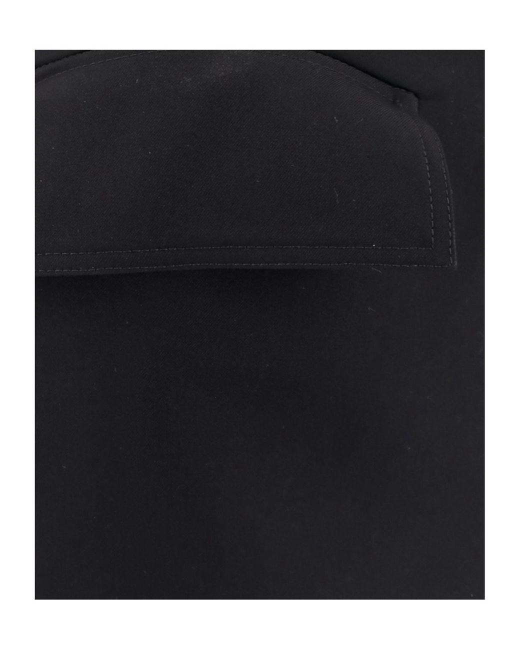 McQueen Black Gabardine Mini Skirt