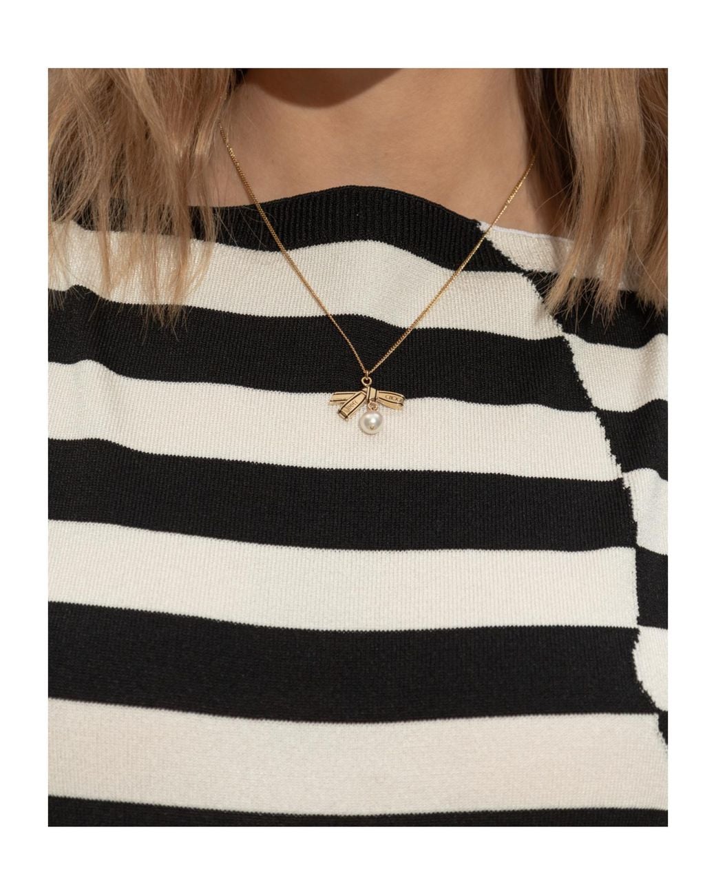 Jimmy Choo Metallic Brass Necklace