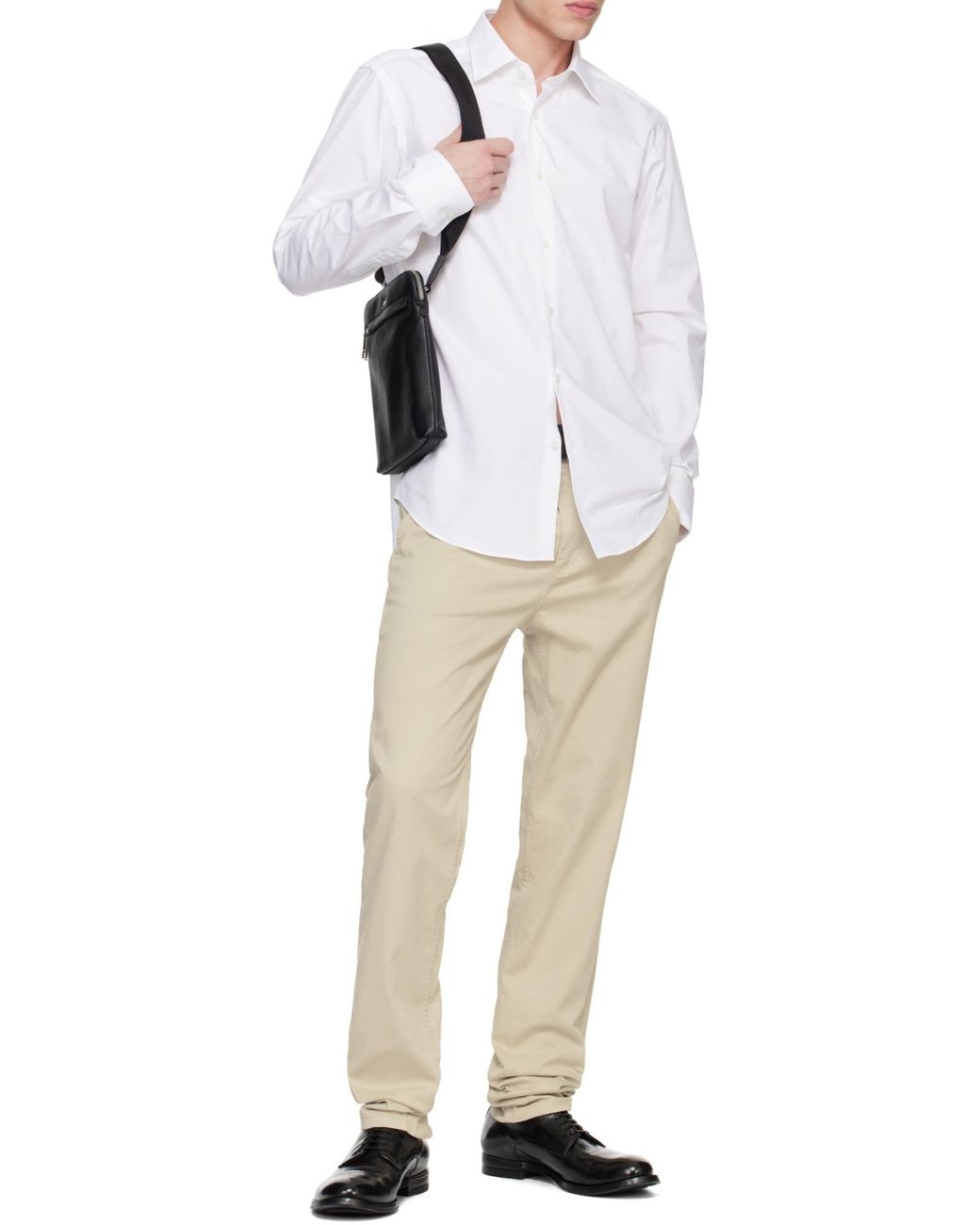 Boss White Boss Regular-Fit Poplin Shirt for men