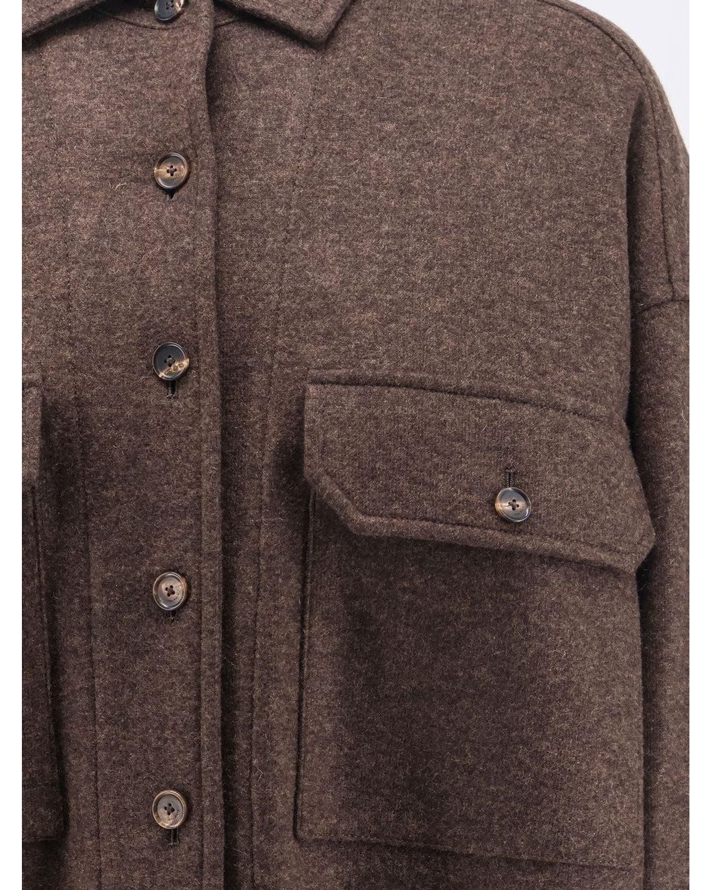 Loro Piana Brown Darby Novalis Overshirt