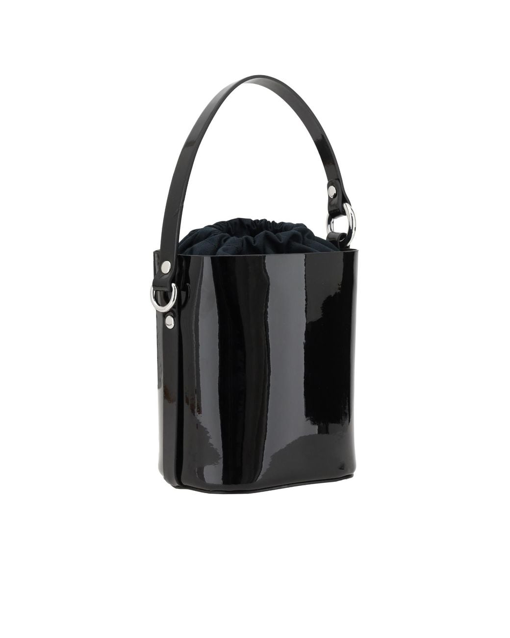 Vivienne Westwood Black Daisy Drawstring Bucket Bag