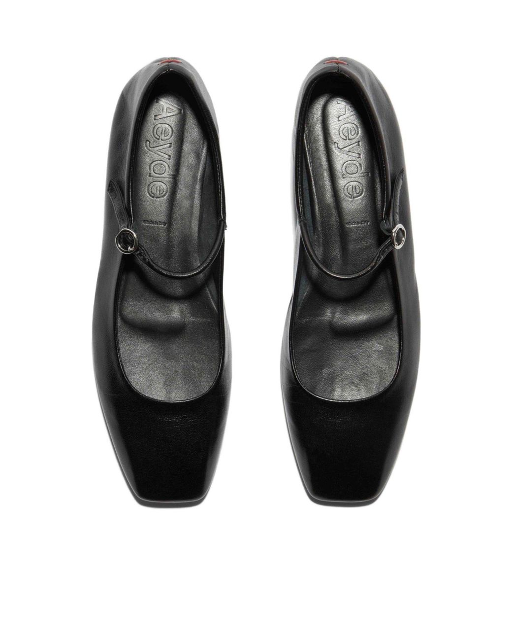 Aeyde Black Nappa Leather Ballet Flats