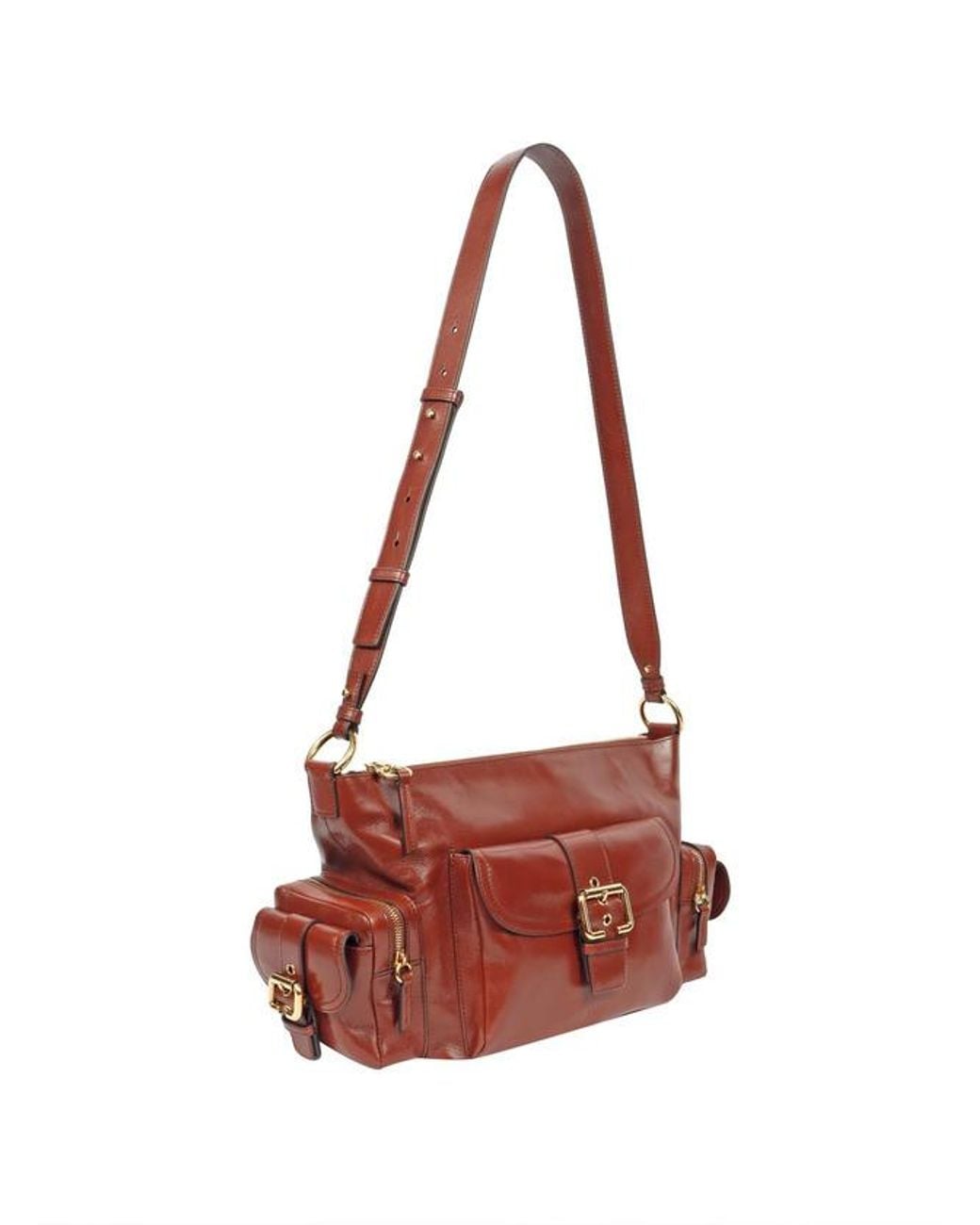 Chloé Red Camera レザーショルダーバッグ