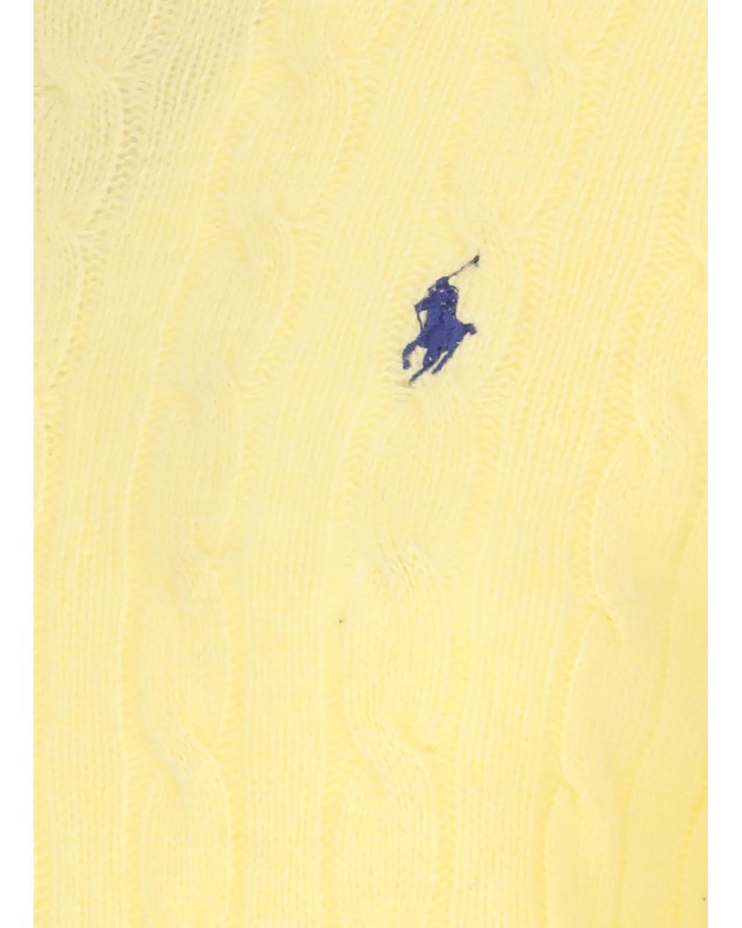 Polo Ralph Lauren Yellow Julianna Polo Pony Cable Knit Jumper