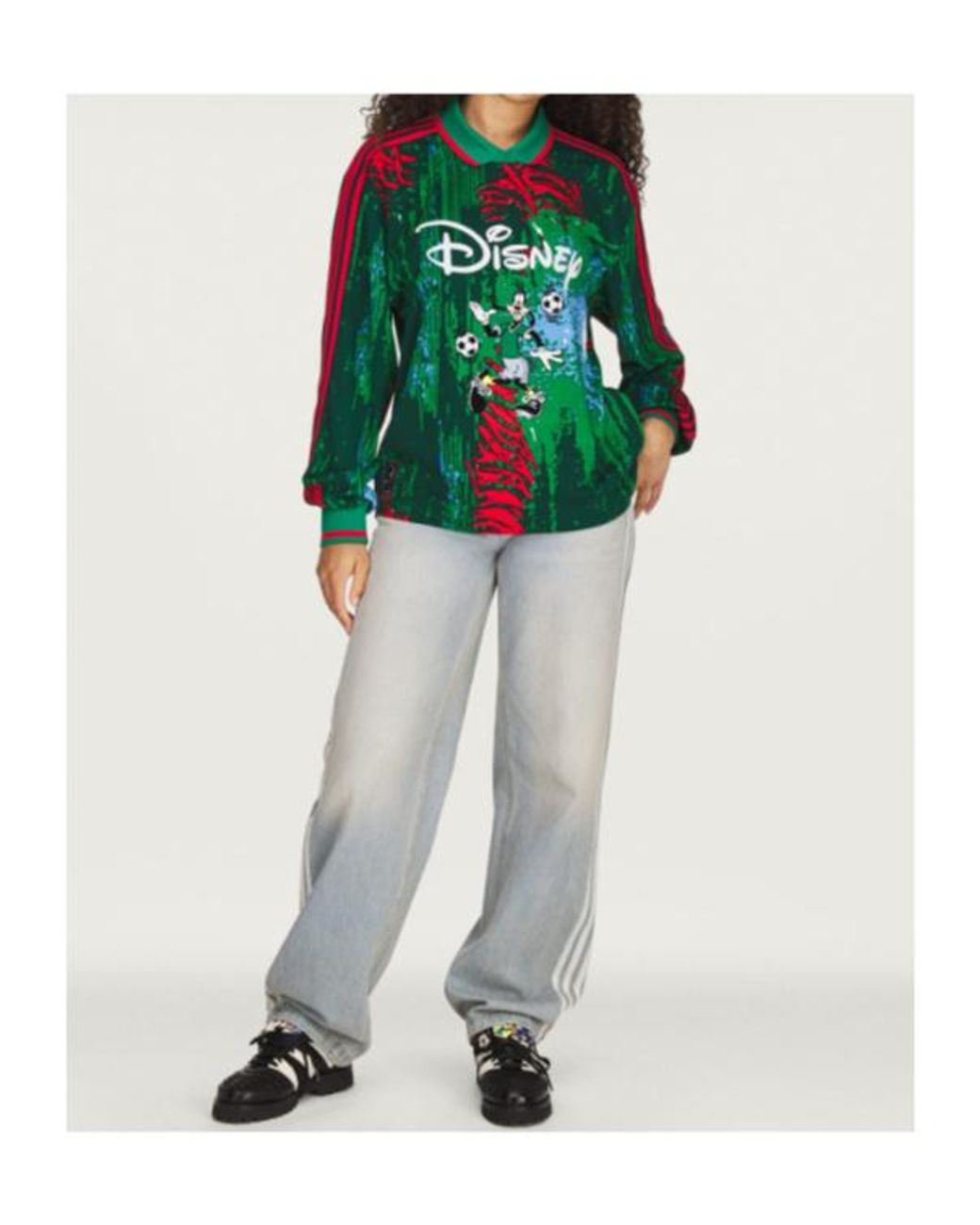 Adidas Green X Disney X Brain Dead Graphic-Print T-Shirt for men