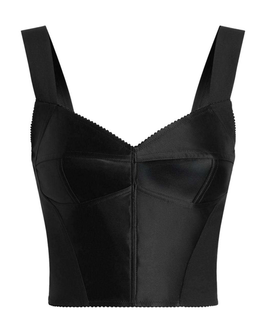 Dolce & Gabbana Black Bustier Top