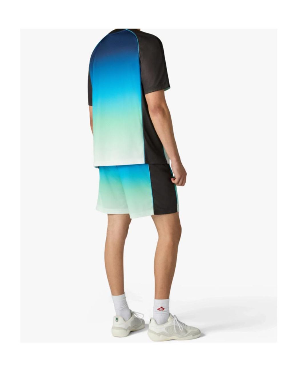 Casablanca Blue Gradient Logo Shorts for men