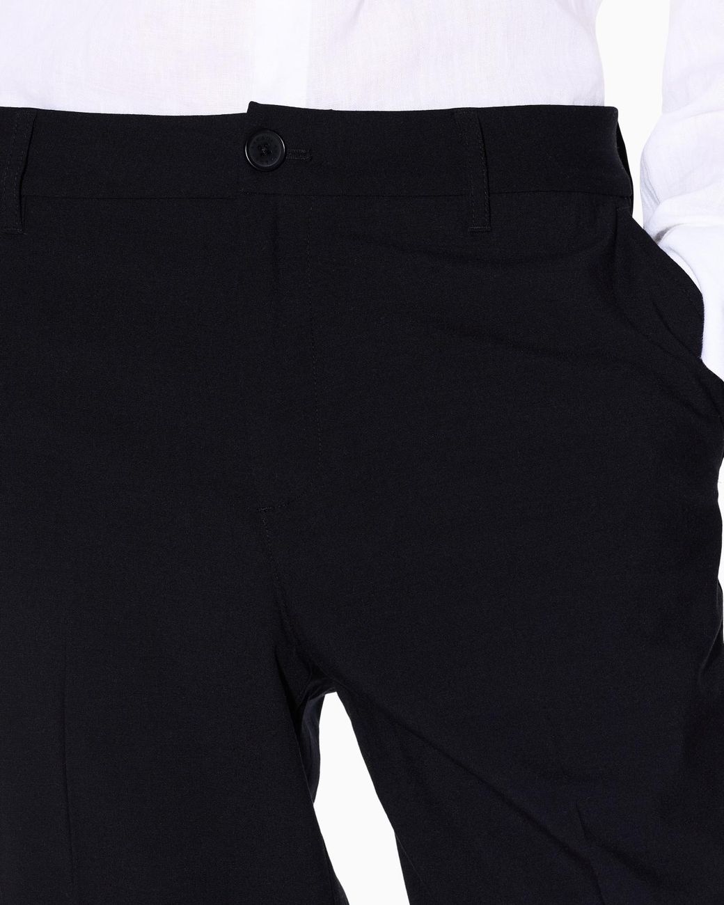 ARMANI EXCHANGE Blue Straight-Leg Tailored Trousers for men