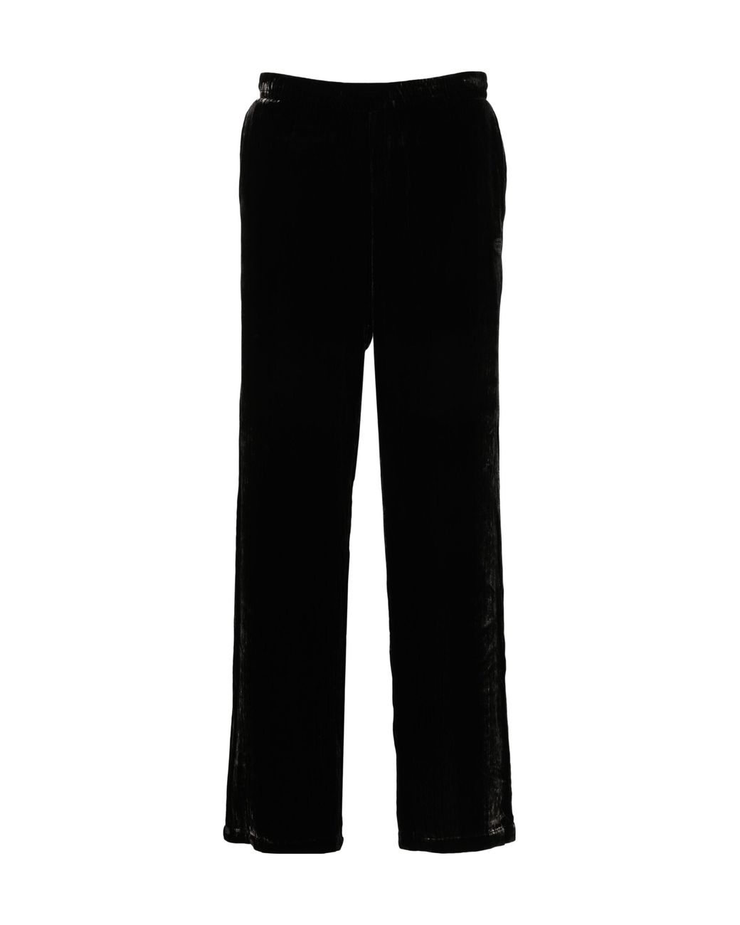 DIESEL Black P-Salford Velvet Track Trousers for men