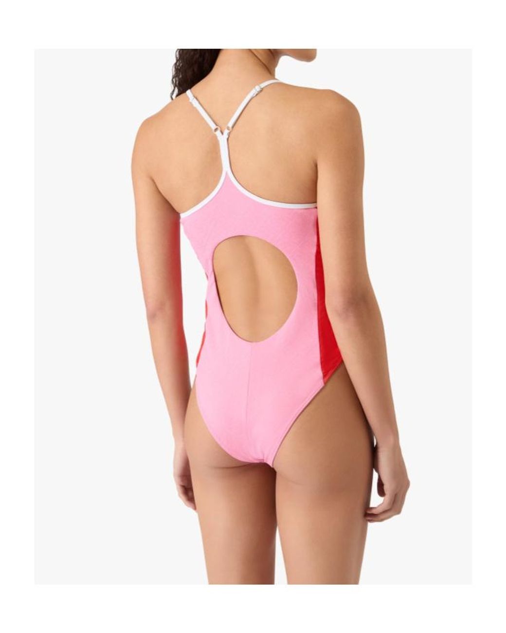 Casablanca Pink Monogram Swimsuit