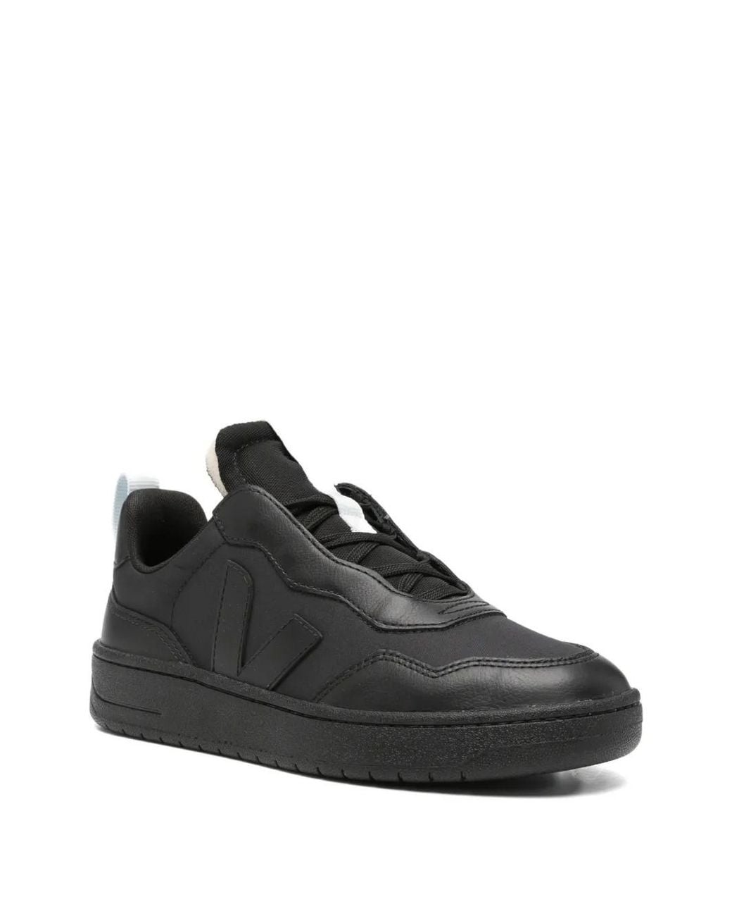 Veja Black V-90 Lace-Up Sneakers for men