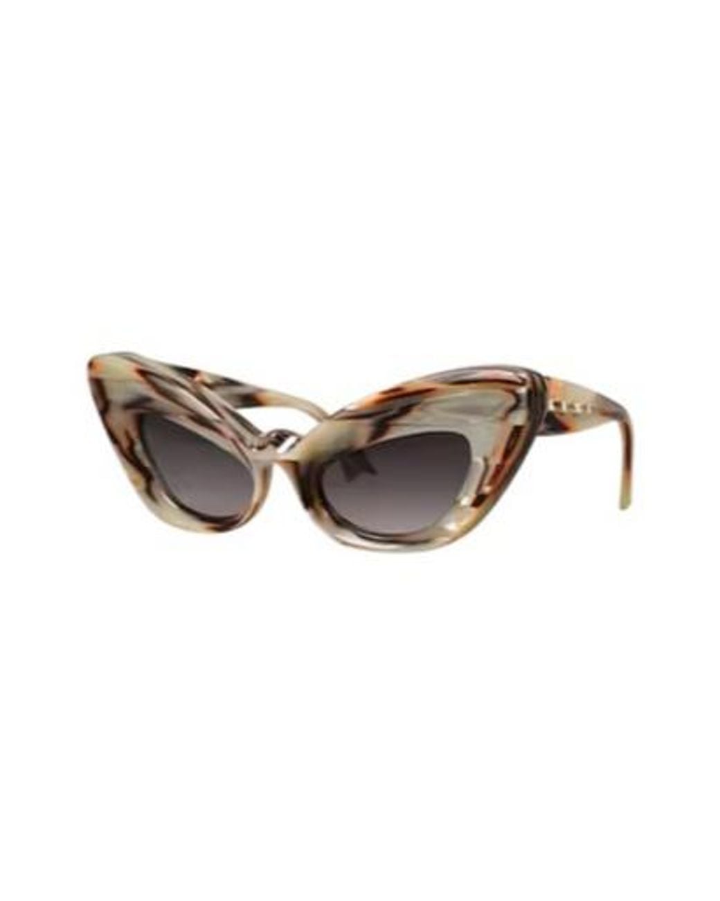 Marni Brown Cat-Eye Sunglasses