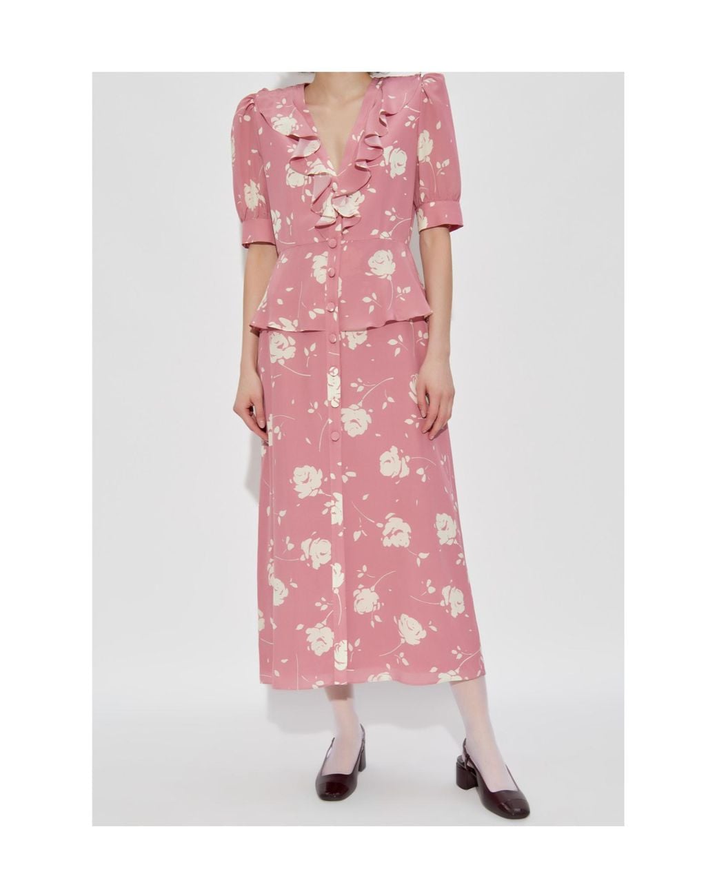 Alessandra Rich Pink Midi Dresses