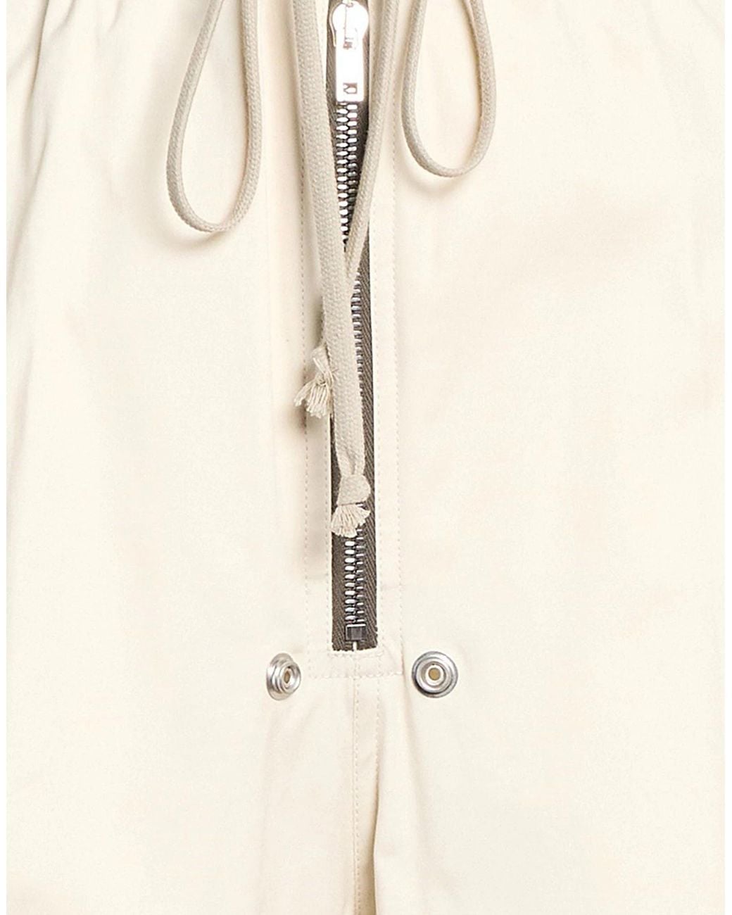 Rick Owens White Loose-Fitting Trousers