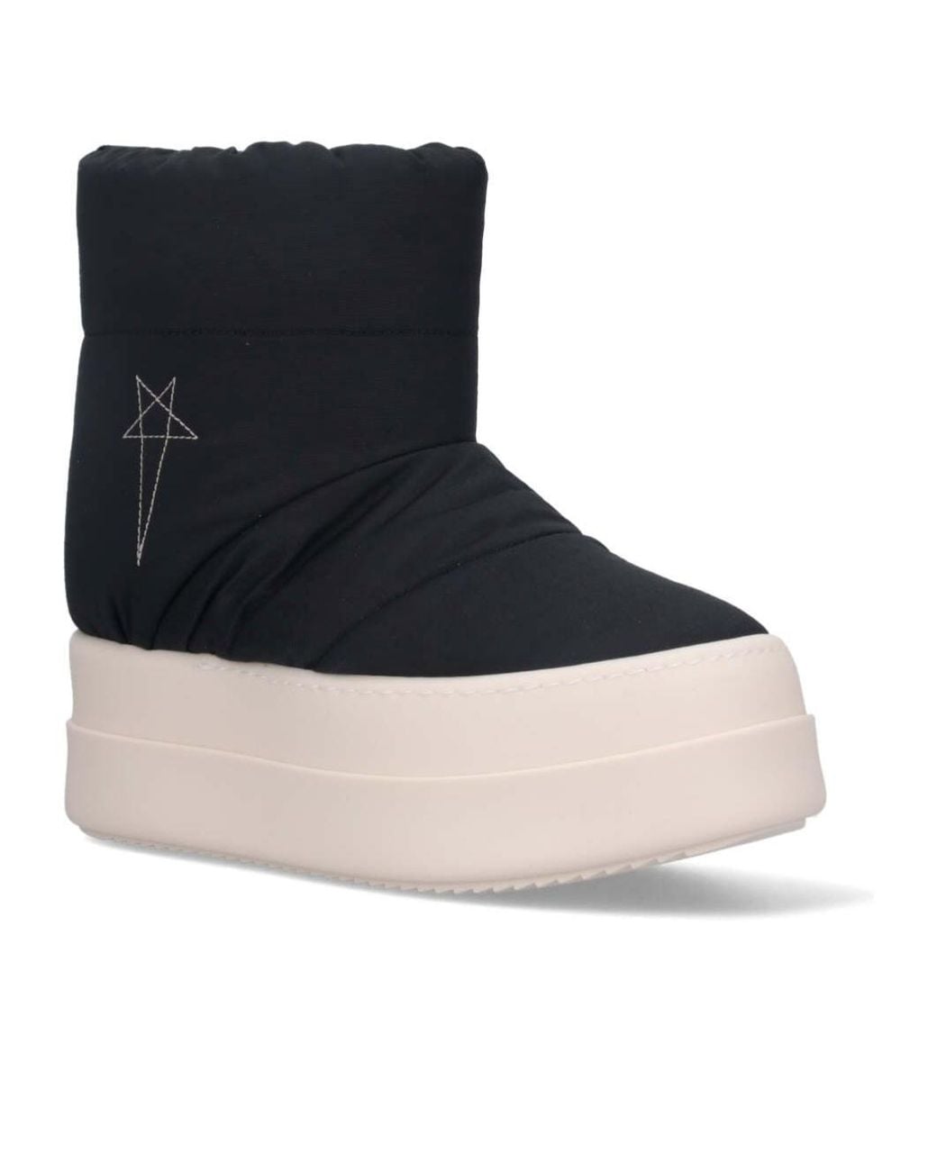 Rick Owens Blue Drkshdw Porterville Mega Bumper Low Lunar Boots