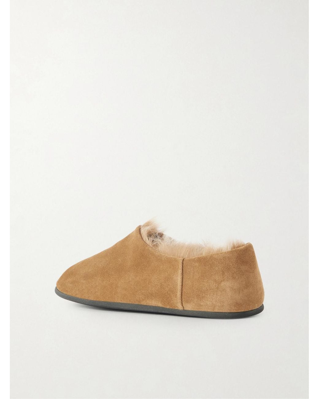 Christen Brown Suede Slippers