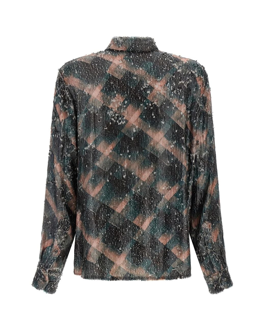 Dries Van Noten Gray Chowy Emb Shirt