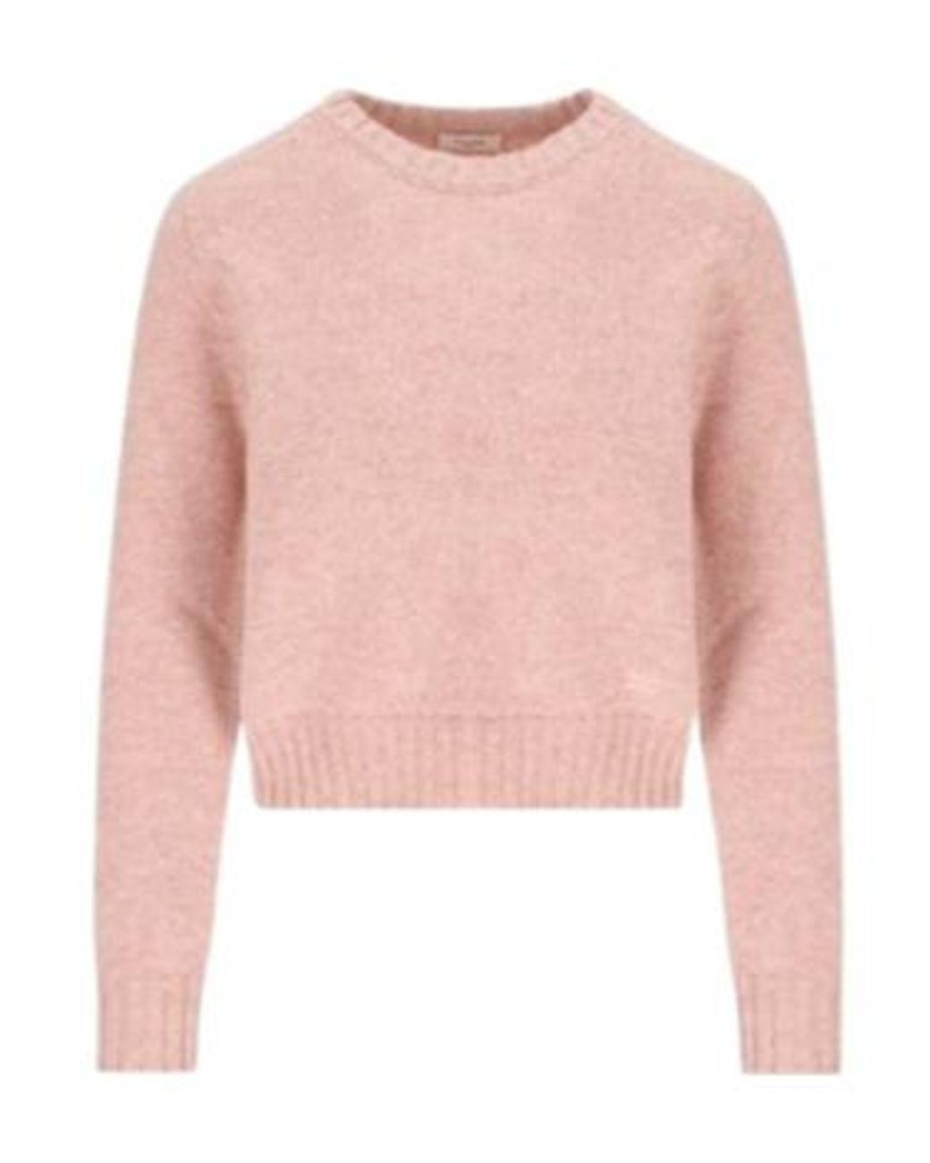 Céline Pink Long-Sleeved Knitted Sweater