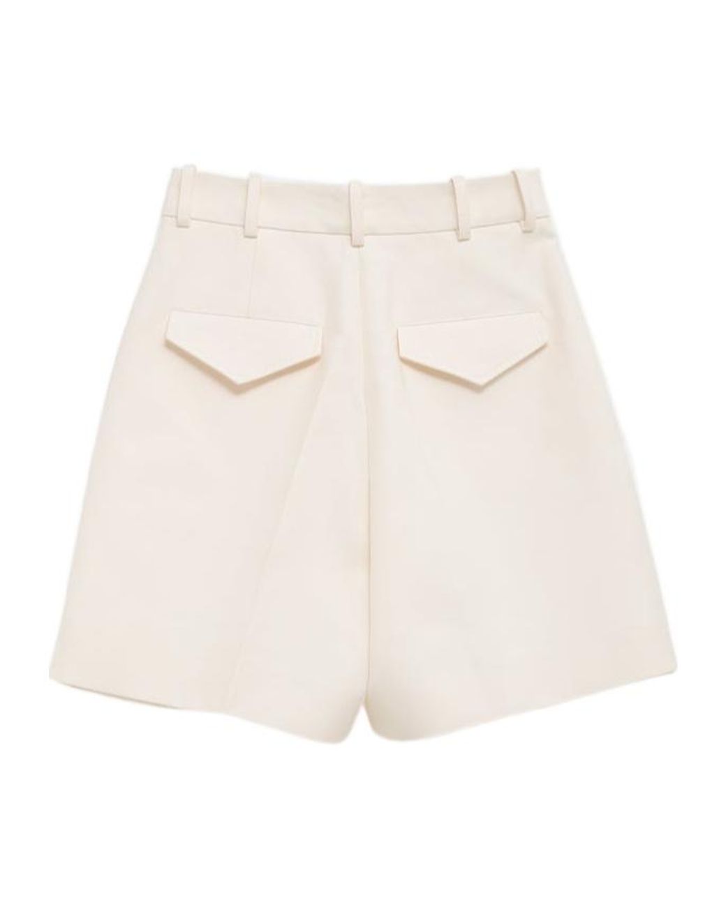 Jil Sander Natural Wide Leg Tailored Shorts