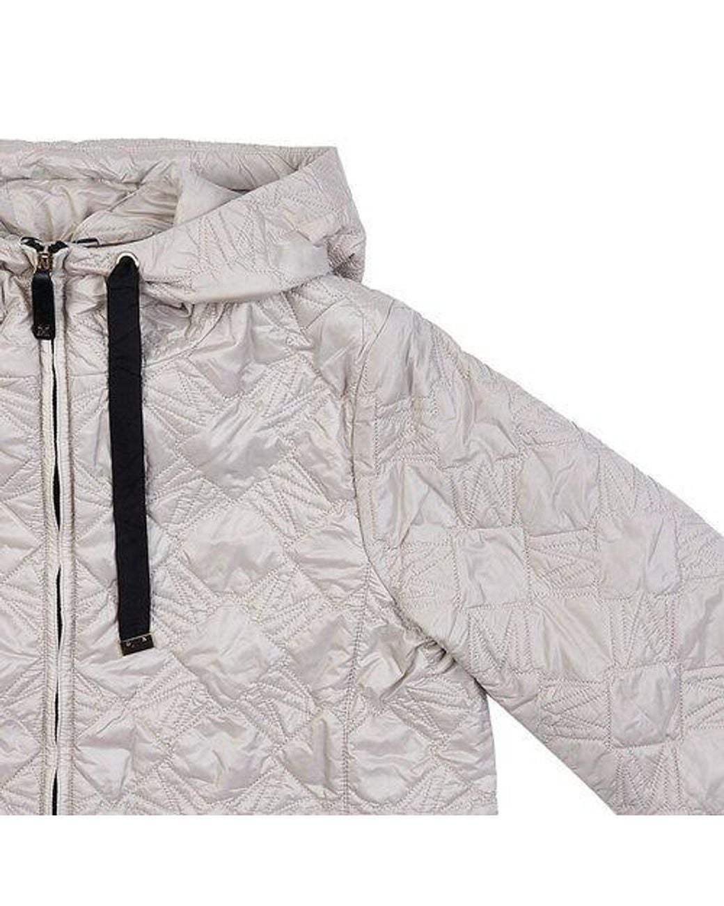 Max Mara Gray Hooded Jacket