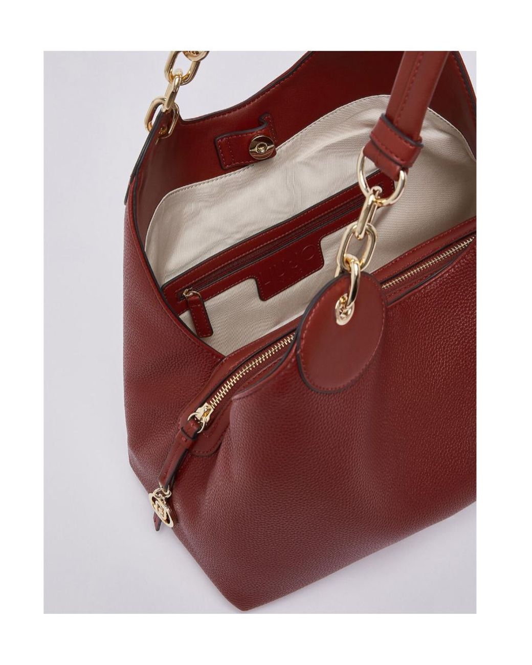 Liu Jo Red Chain Detail Shoulder Bag