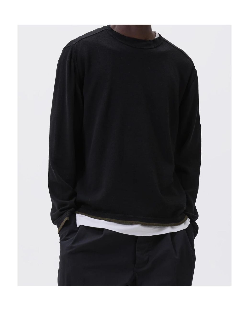 Margaret Howell Black Mhl. Tipped Thermal for men