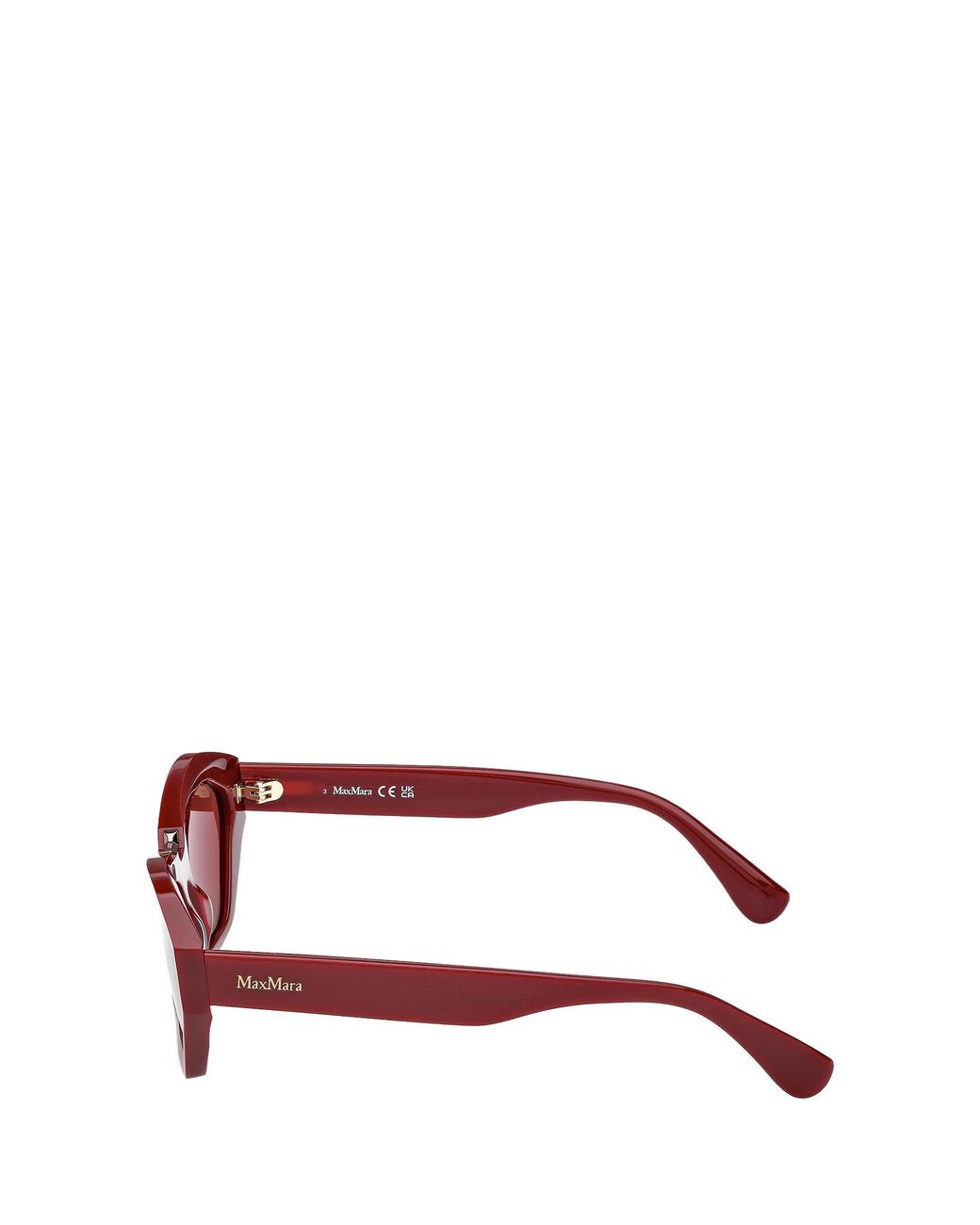Max Mara Pink Kate Geometric Frame Sunglasses