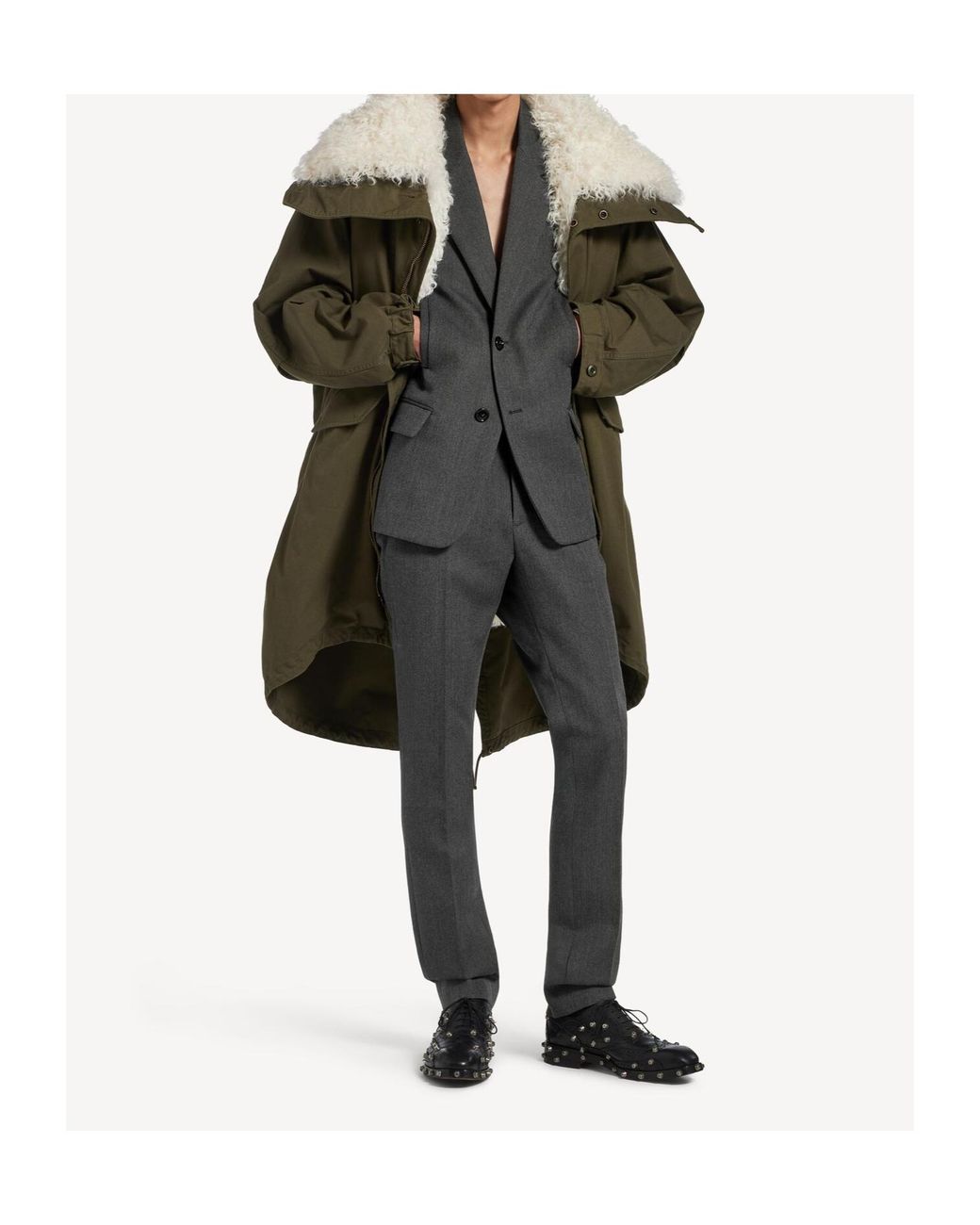 Balenciaga Gray Tailored Jacket for men